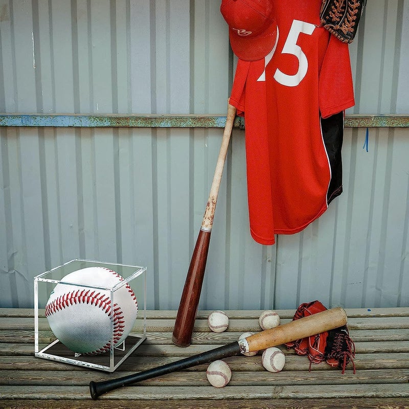 Danodoi Baseball Display Case UV Protected Acrylic Clear Baseball Holder Square Cube Ball Protector Memorabilia Autograph Display Box for Official Size Baseball - Image 4